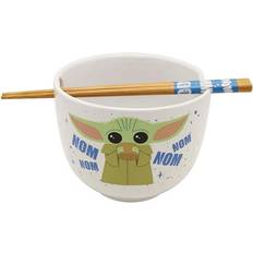 With Handles Dessert Bowls Silver Buffalo Star Wars Mandalorian Baby Yoda Nom Nom Dessert Bowl