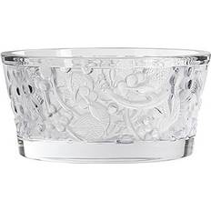 Lalique Merles Et Raisins Clear Crystal Soup Bowl