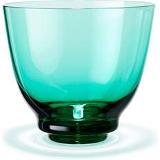 Holmegaard Flow Emerald green Drinking Glass 35cl