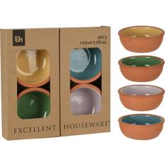 Microwave Safe Oil- & Vinegar Dispensers Excellent Houseware of 4 terracotta 10cm tapas dish Oil- & Vinegar Dispenser