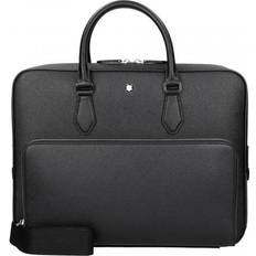 Montblanc Mens Black Logo-embellished Leather Document Case M