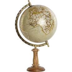 Brown Globes Dkd Home Decor Braun Gold Vintage 24 Globus