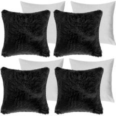 Sienna SACCFLFBK45-xFILLED Cushion Cover Black (45x45cm)