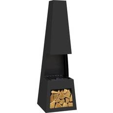 Dellonda Chiminea Fireplace Fire Pit Heater Firewood