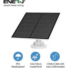 ENER-J 5W Crystal Cell Solar Panel With 3M Charging Cable, Ip66 compatible With Sha5344 Battery Camera Floodlights