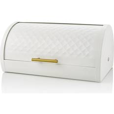 Swan White Diamond Pattern Gatsby Bin Bread Box