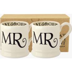 Emma Bridgewater Black Toast Mr & Mr Set Of 2 Cup