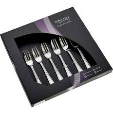 Silver Cake Forks Arthur Price Bead Classic Set Cake Fork