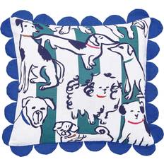 Joules Linear Dogs Cotton Cushion