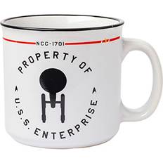 Silver Buffalo Star Trek NCC-1701 Property The USS Enterprise Ceramic Style Cup