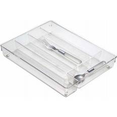 Transparent Cutlery Trays InterDesign Linus Clr Cutlery Tray