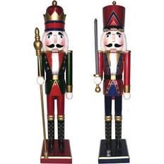 Santa's Workshop King and Guard Set of 2 Nutcracker