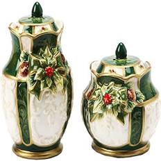 Green Spice Mills Cosmos Emerald Holiday Holly Salt Pepper Spice Mill