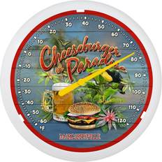 LA CROSSE TECHNOLOGY 104-67667MV-INT 13.25-inch It's 5 Somewhere Margaritaville Wall Clock