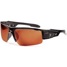 Ergodyne Dagr Safety Glasses, Black Frame, Polarized Copper Lenses