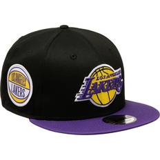 New Era Nba Los Angeles Lakers Contrast Side Patch 9fifty Snapback Cap, Black