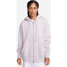 Nike Purple - Women Jumpers Nike Women's Sportswear Phoenix Fleece Full Zip platinum Violet/Sail