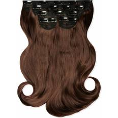 Best Clip-On Extensions Lullabellz Super Thick Blow Dry Wavy Clip In Hair Extensions 16 inch Choc Brown 5-pack