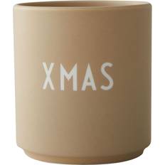 Beige Cups Design Letters Favourite Christmas XMAS Becher