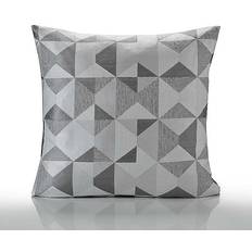 Alan Symonds Skandi Geometric Jacquard Cushion Cover Silver