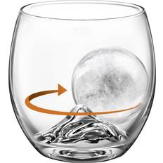 Black Whisky Glasses Final Touch The Rock Ice Ball Whisky Glass
