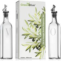 Plastic Oil- & Vinegar Dispensers GreenOlive Set Oil- & Vinegar Dispenser