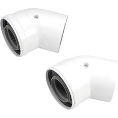 Chimneys Worcester Bosch 7716191085 45 Degree Bend 60/100mm Pair