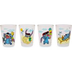 Silver Buffalo Disney Lilo & Stitch Beach Day 15-Ounce Mini Drinking Glass