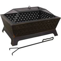 Dellonda 35" Fire Pit, Antique