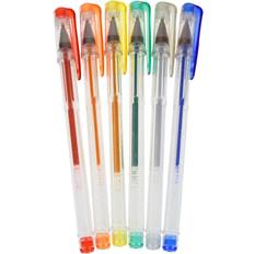 6x Glitter Gel Pens Kids School Stationary B00P0ZRFRG STA1467