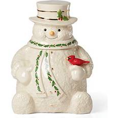 Lenox 892957 Happy Holly Days Snowman Biscuit Jar