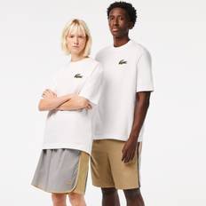 Lacoste Tops Lacoste Logo Cotton T-Shirt White