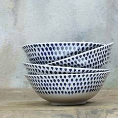 Nkuku Indigo Drop Cereal Soup Bowl