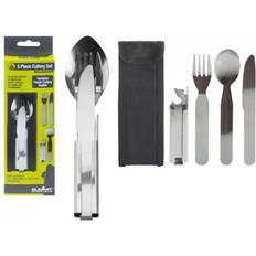 Summit 5 Camping Fork In Carry Pouch Cutlery Set