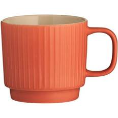 Orange Cups Mason Cash Set Of 2 Embossed Line Cup