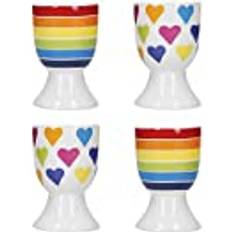 KitchenCraft Have A Cracking Day Breakfast Funky Rainbow Egg Cup