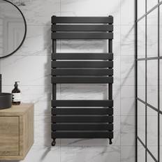 Heated Towel Rails Duratherm Flat Panel Heated Rail Black