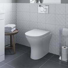 Ceramica Arles Rimless Back to Wall Toilet & Soft Close Seat