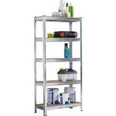 Neo Steel Galvanised 5 Tier Shelving System