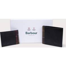 Barbour Lifestyle Wallet & Card Holder Gift Set Black/Classic Tartan