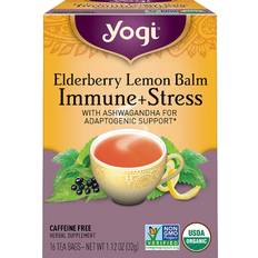 Yogi Elderberry Lemon Balm Immune + Stress Tea 16pcs 1pack