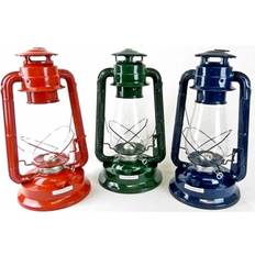 Garden Mile Rinkit Redwood Metal Paraffin Hurricane Lantern