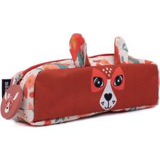 B&Q Melimelos the Deer 1-Zip Animal Face Pencil Cas Red