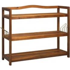 Homcom 3-Tier Brown Shoe Rack 74x62cm