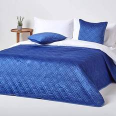 Homescapes Luxury Bedspread Blue (200x200cm)