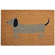 Premier Housewares Daschund Door Mat Brown