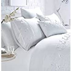 Rapport Belle Maison Luxury Butterfly Super Duvet Cover White