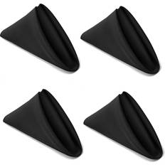 Gr8 Home Set Of 4 Wedding Cloth Napkin Black