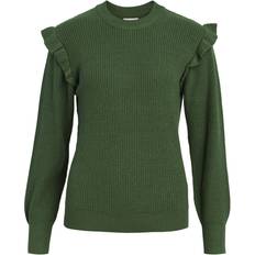 Object Malena Knitted Pullover - Artichoke Green