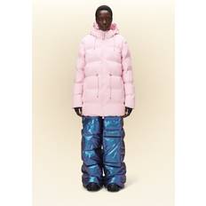 Rains Alta Coated-Shell Puffer Jacket Pink